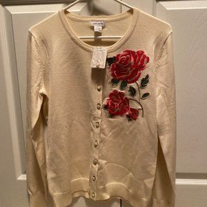 Anna Rose Sweater, Cream, Size S